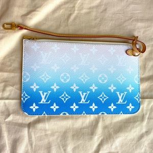 NEW Louis Vuitton By the Pool Neverfull Pouch Blue